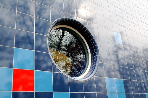 Reflected Blue Circle