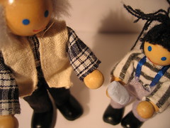 Jimmy shows Grandad his unique light blue iPod-Video-MP3-Photo-Telephone Thinggy