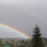 This is a seriously odd rainbow.