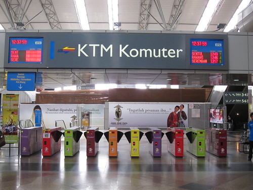 KTM Komuter KL Sentral station at ticket entry point