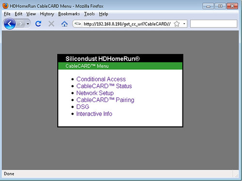 SiliconDust HDHR CableCard