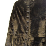 Black velvet coat