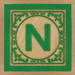 Block Letter N