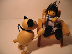 Tyke tries to convince Jimmy to take him for a walk