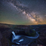 Milky Way over Palouse Falls