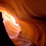 One shadow - Lower Antelope Canyon, Page, Arizona, June 2016