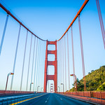 golden gate bridge early morning in san francisco california