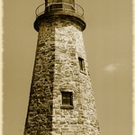 Charlotte Lighthouse in Sepia
