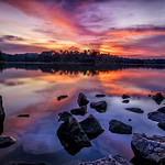 Sunset at Lower Pierce Reservoir