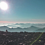 Ben Nevis, summit, early morning