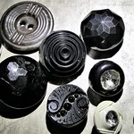 A group of tiny Victorian buttons