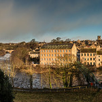 Barney (Barnard Castle, Teesdale) Panorama, Winter Morning Sun