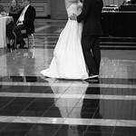 First Dance Reflections in Monochrome