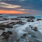 Sunrise Seascape and Rocky Headland