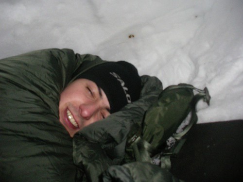 Durmiendo en el iglú