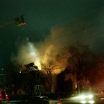 FIRE AT THE SAM ALLISON HOUSE, JANUARY 1979.