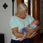 Grandma Kathy holding Jackson
