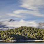Hunter Mountains along Lake Manapouri.