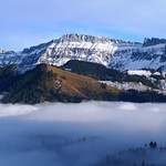 Am 1. Januar auf den Wachthubel: Nebel &uuml;ber Marbach