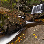 Waterfall Among the Rocks