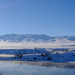 Steamy winter panorama
