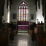 Hawes Parish Church, nave and altar