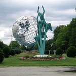 NYC - Queens - Flushing: Flushing Meadows-Corona Park - Unisphere and Freedom of the Human Spirit