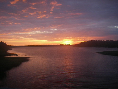 Puesta de sol en Lulea 19 de junio de 2006