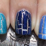 OPI Blue Shatters over China Glaze Sexagon