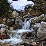 Meltwater in a mountin stream