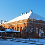 Eastern Market on snowy morning
