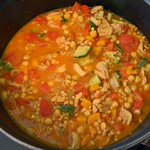 Moroccan Chicken and Saffron Soup