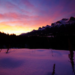 Sunrise over Ha Ling Peak