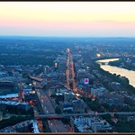The Boston Citgo sign by night