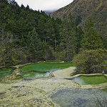 Brilliant Pond, Huanglong National Park, China.