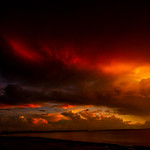 Sunset behind Stormclouds