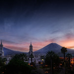 Arequipa at dusk