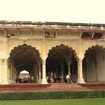 , Diwan-i-Am. La sala de audiencias p&uacute;blicas .Fuerte de Agra.La India.