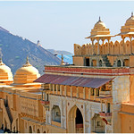 Dans l'enseinte du Diwan-i-Am de Fort Amber