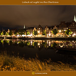 L&uuml;beck bei Nacht an der Obertrave/L&uuml;beck at night on the Obertrave/吕贝克在晚上上Obertrave/لوبيك في الليل في Obertrave