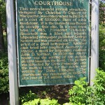 Marquette County Courthouse Marker (Marquette, Michigan)