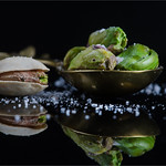 pistachios with rock salt