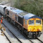 Class 66 66771 Amanda, at Swinden, 5.5.2021