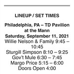 Willie Nelson & Family, Sturgill Simpson & The Hillbilly Avengers, Gov&rsquo;t Mule & Margo Price (Outlaw Music Festival Tour 2021)