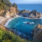 McWay Falls Julia Pfeiffer Burns State Beach Big Sur California Coast Fine Art Landscape Photography California Ocean Art Seascape Spring Wildflowers! Dr. Elliot McGucken Master Fine Art Landscape Nature Photographer American West Wild Flower Super Bloom!