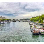 Houseboats on The Seine, Paris, France