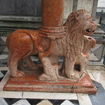 Gate of the Red Lions, Basilica di Santa Maria Maggiore, Bergamo, Italy