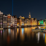 Panoramic view of the Damrak.