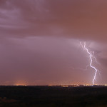 Distant thunderstorm