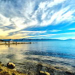 View from North Lake Tahoe beach